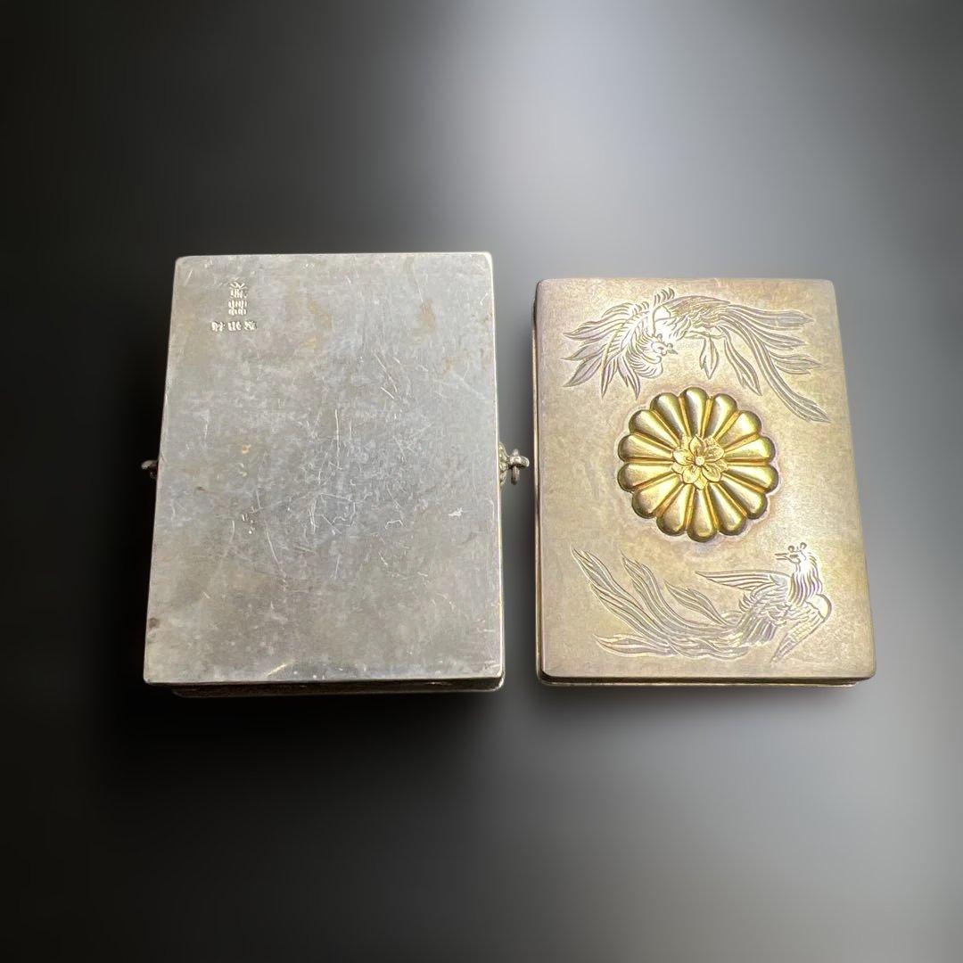 天皇御下賜品　純銀十四葉菊紋ボンボニエール　54g 東Y7-1027☆1F