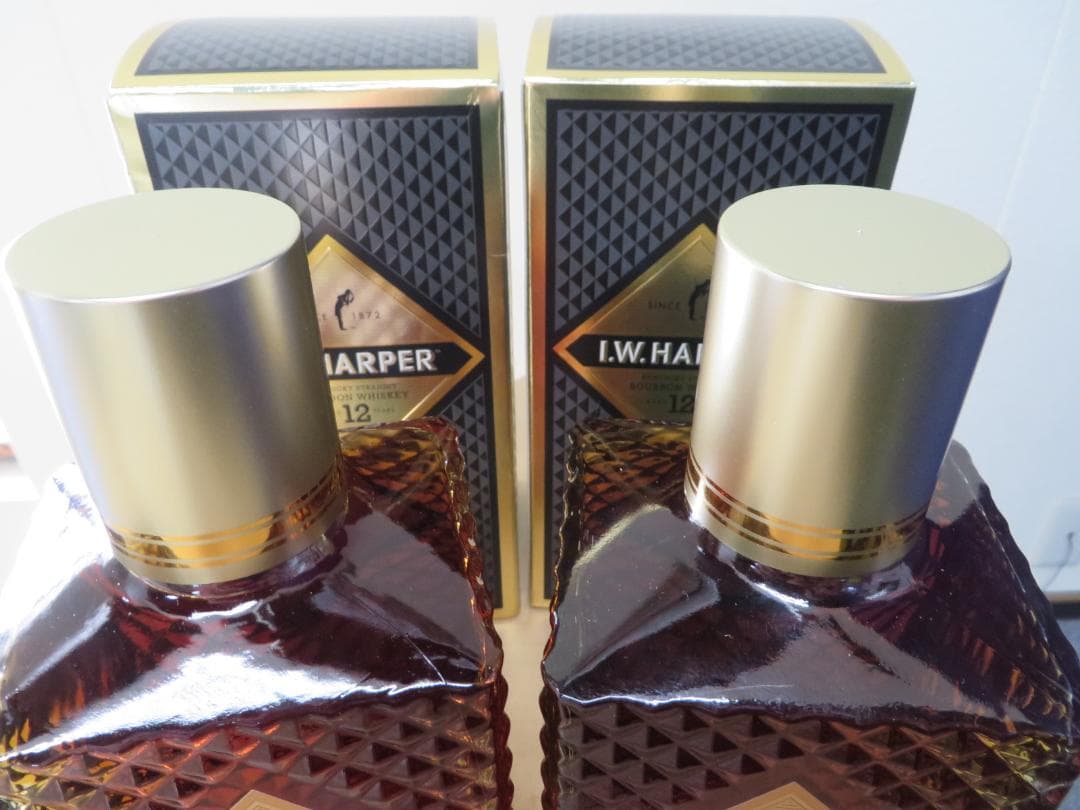 I.W. HARPER 12年 バーボンウイスキー2本セット箱入り未開栓