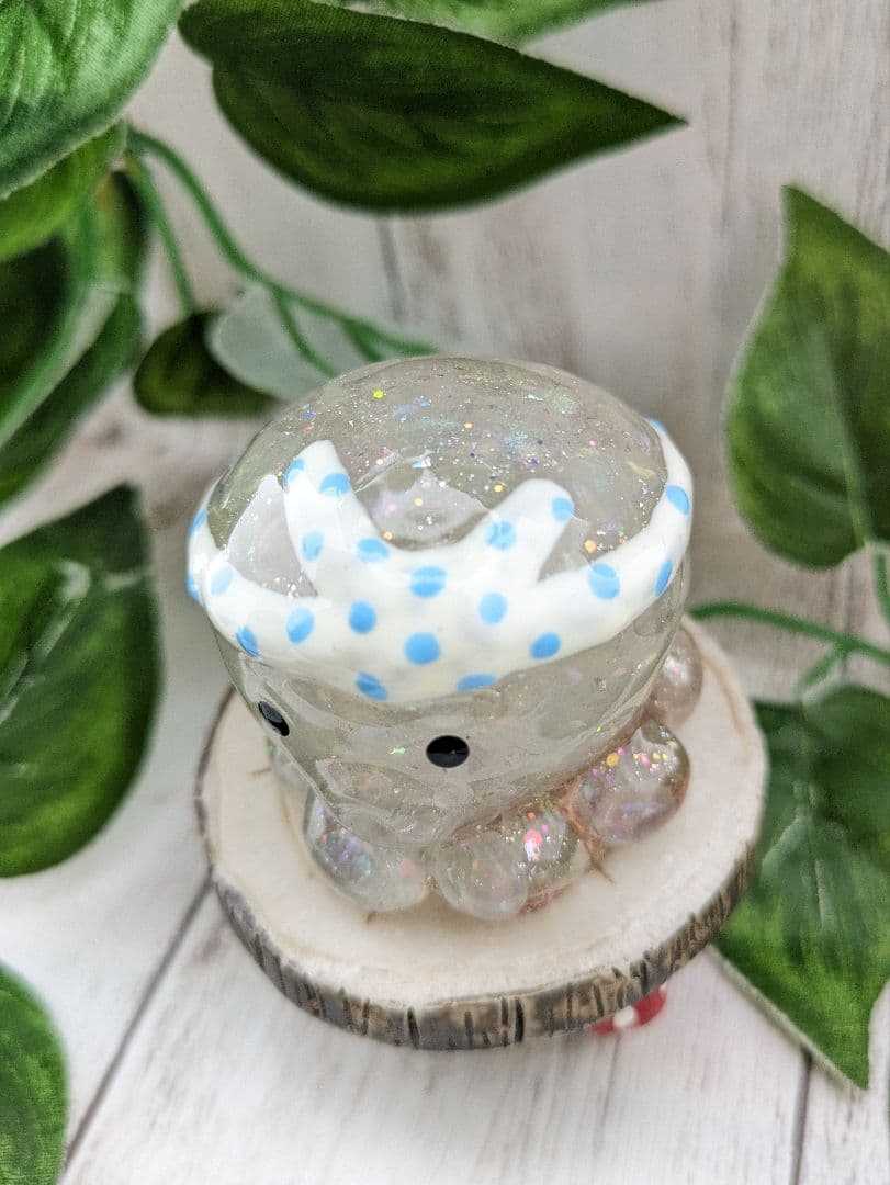 【yucco89】エンジェルオーラクォーツのたこちゃん形オルゴ☆他３点