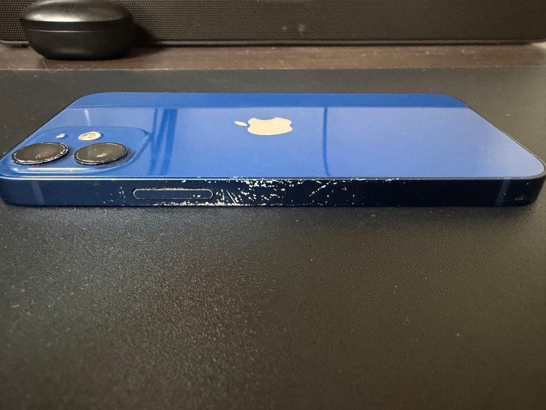 【最終値引】iPhone 12 mini ブルー／イヤホン変換アダプター付き