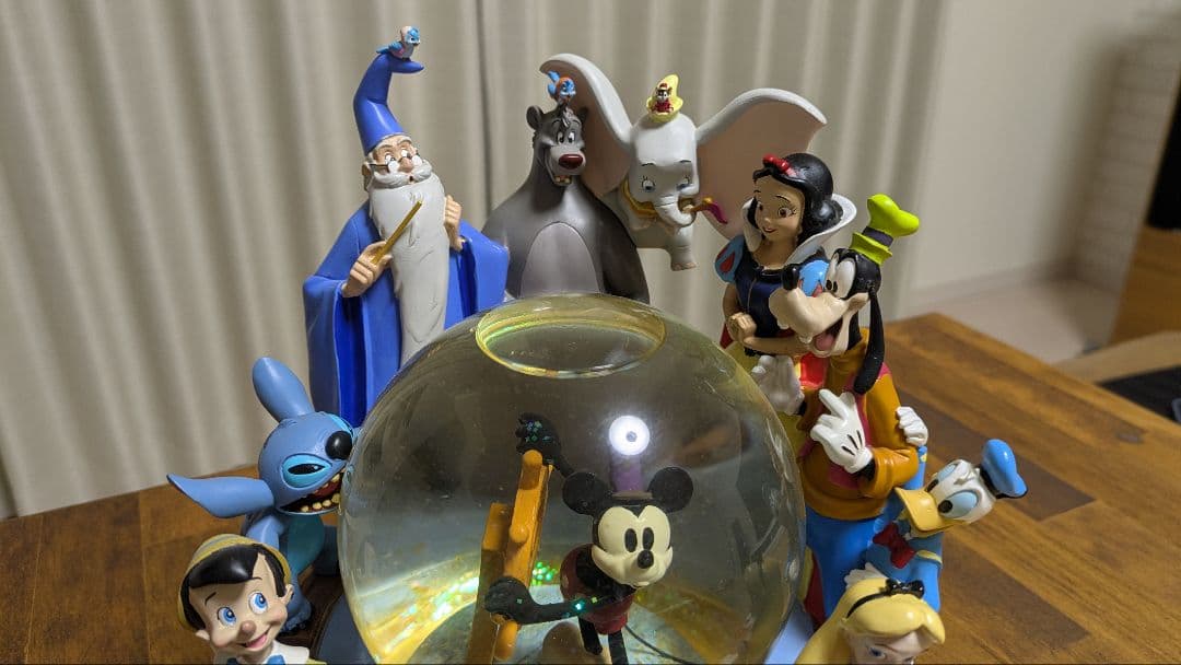d*7様 Disney ディズニー ミッキー スノードーム オルゴール