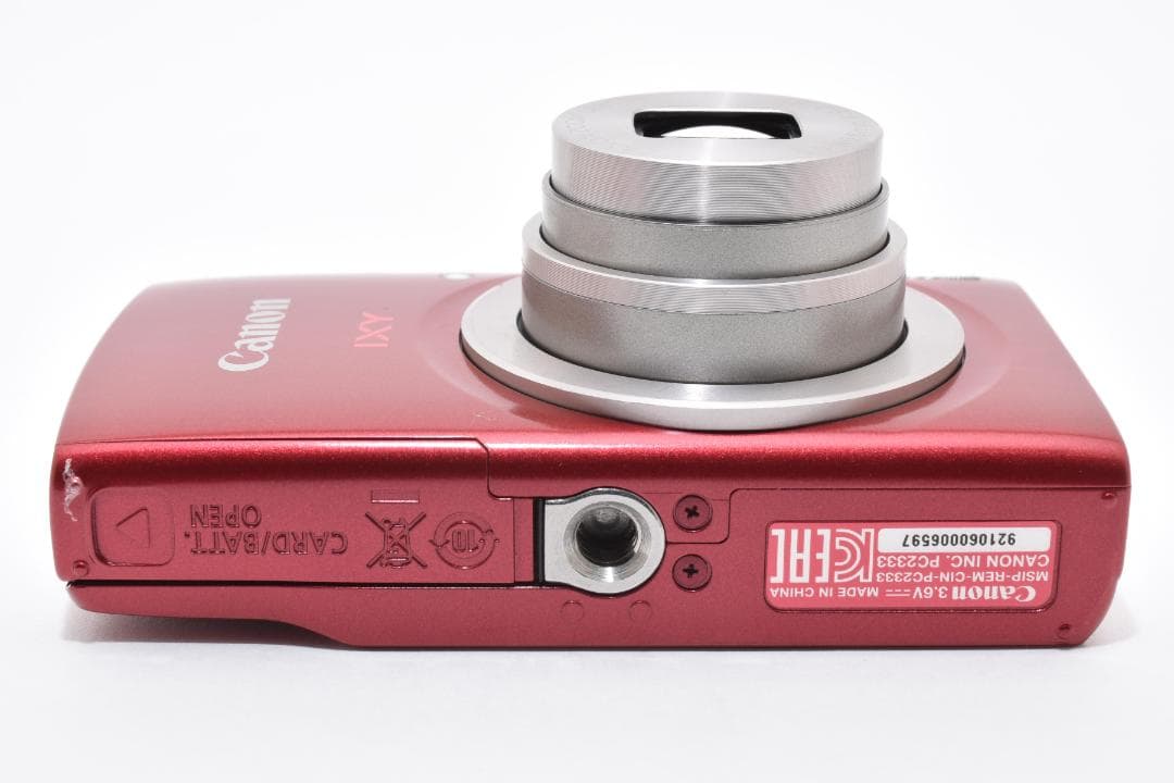 超美品 Canon IXY200 コンパクトデジタルカメラ レッド キヤノン