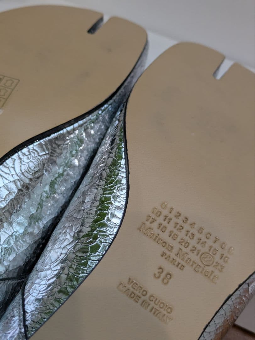Maison Margiela ブロークンミラーシューズ シルバー 38