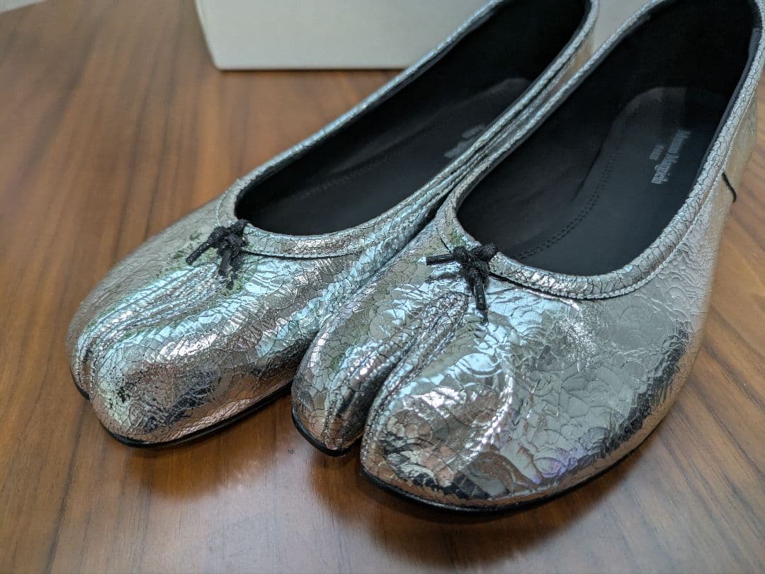 Maison Margiela ブロークンミラーシューズ シルバー 38