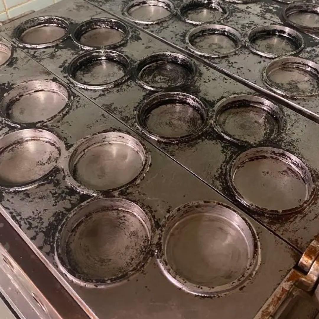 業務用 大判焼き器 蜜元研究所 LPガス 7連×2 返品可 穴78φ×30mm厚