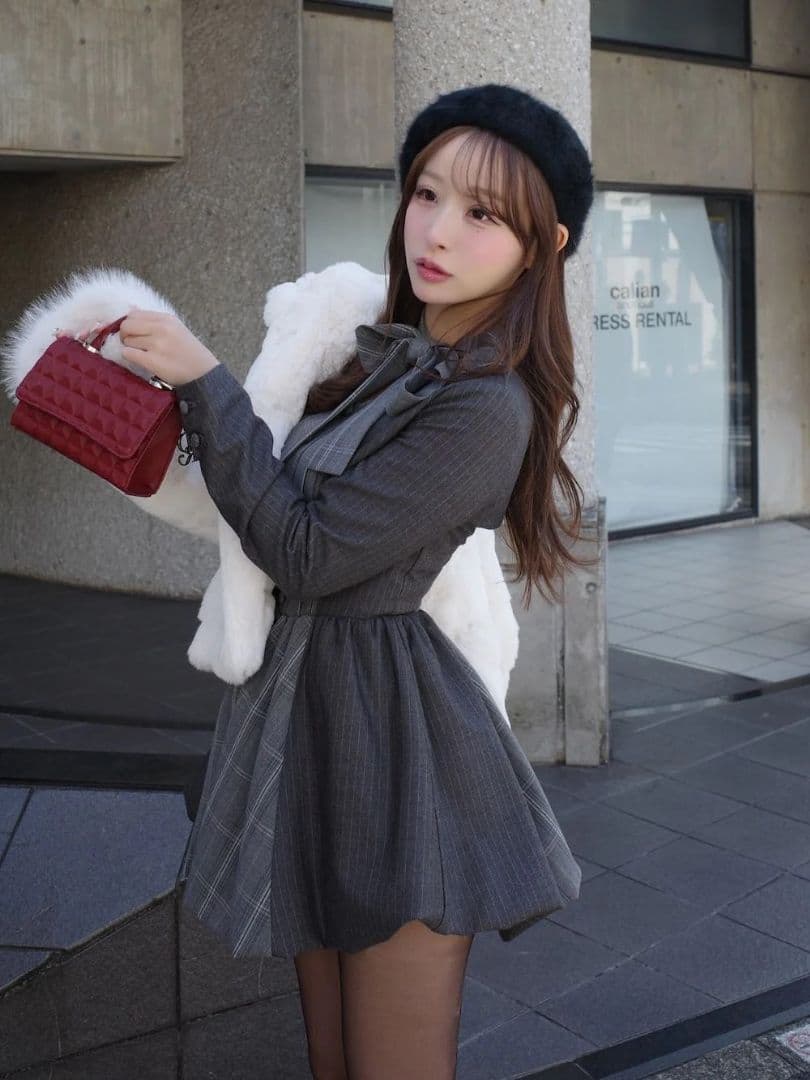 Darich ダーリッチ DRチャームチョコレートハンドバッグ 赤