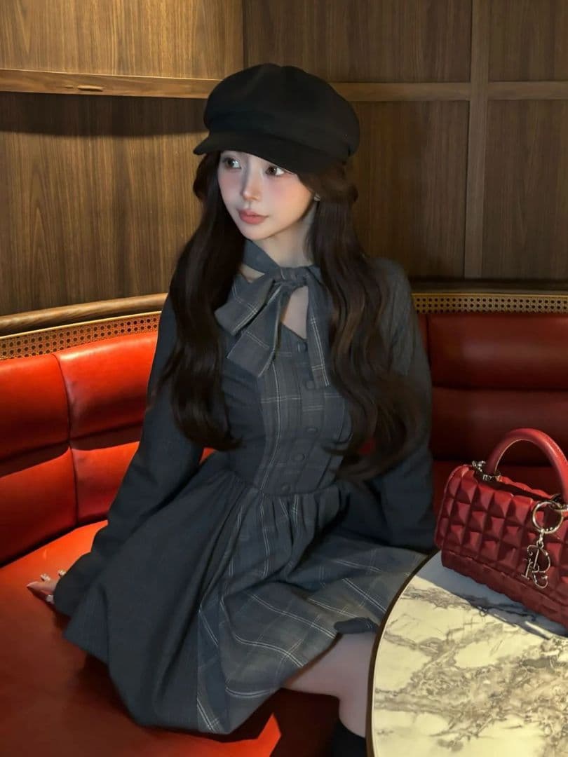 Darich ダーリッチ DRチャームチョコレートハンドバッグ 赤