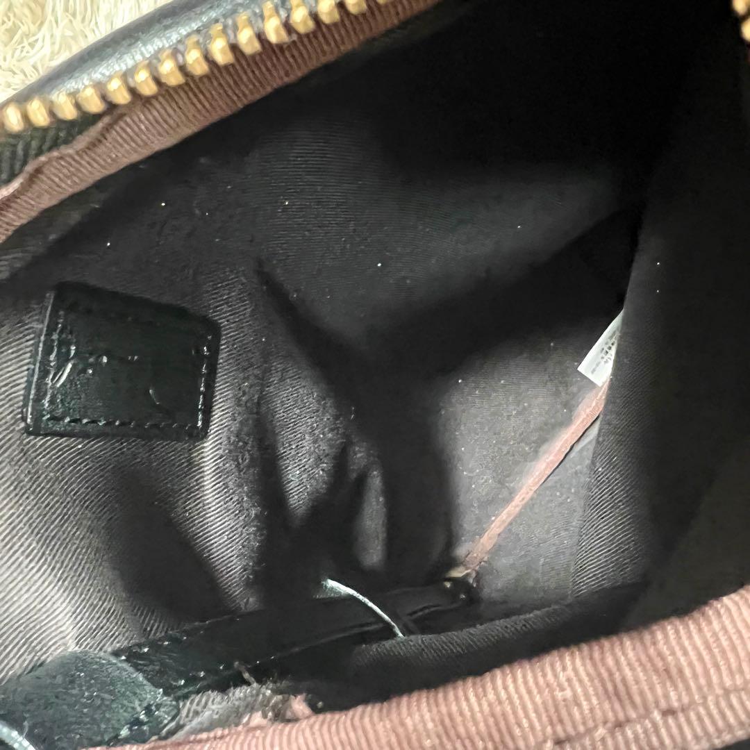 gemeil russet レザーワンハンドルミニショルダーバッグ　黒