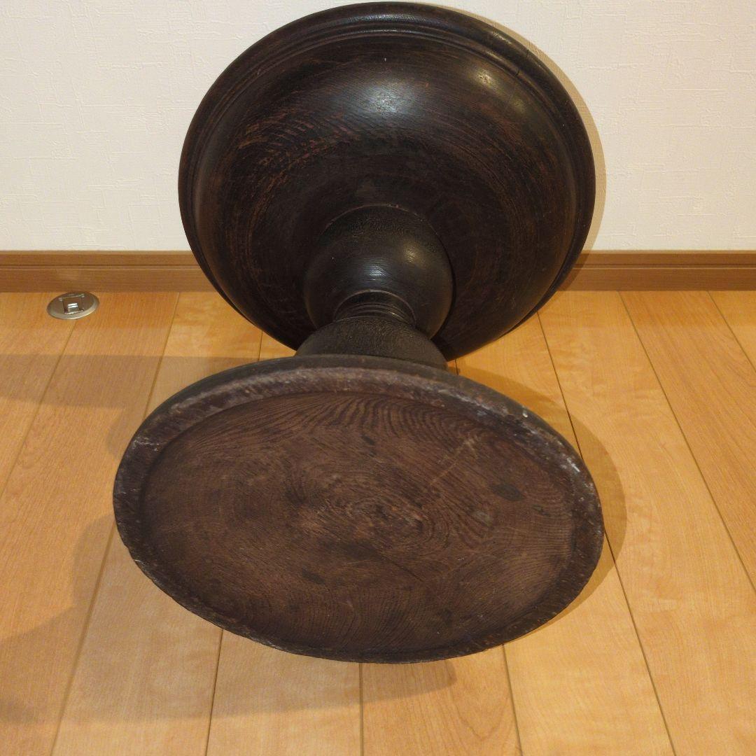 アンティーク木製コンポート皿 ウッドコンポート