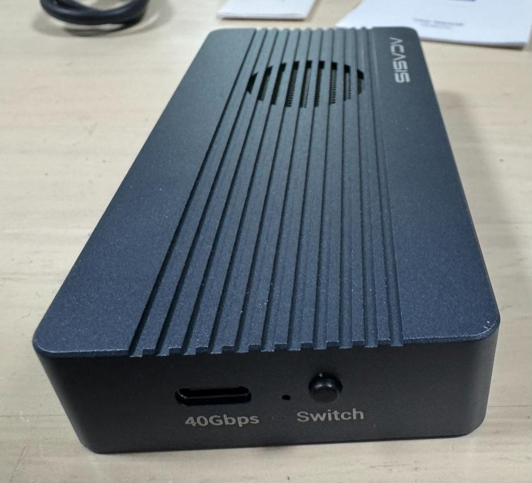 美品SSD外付けケースACASIS 40GbpsSSD TBU405Pro M1