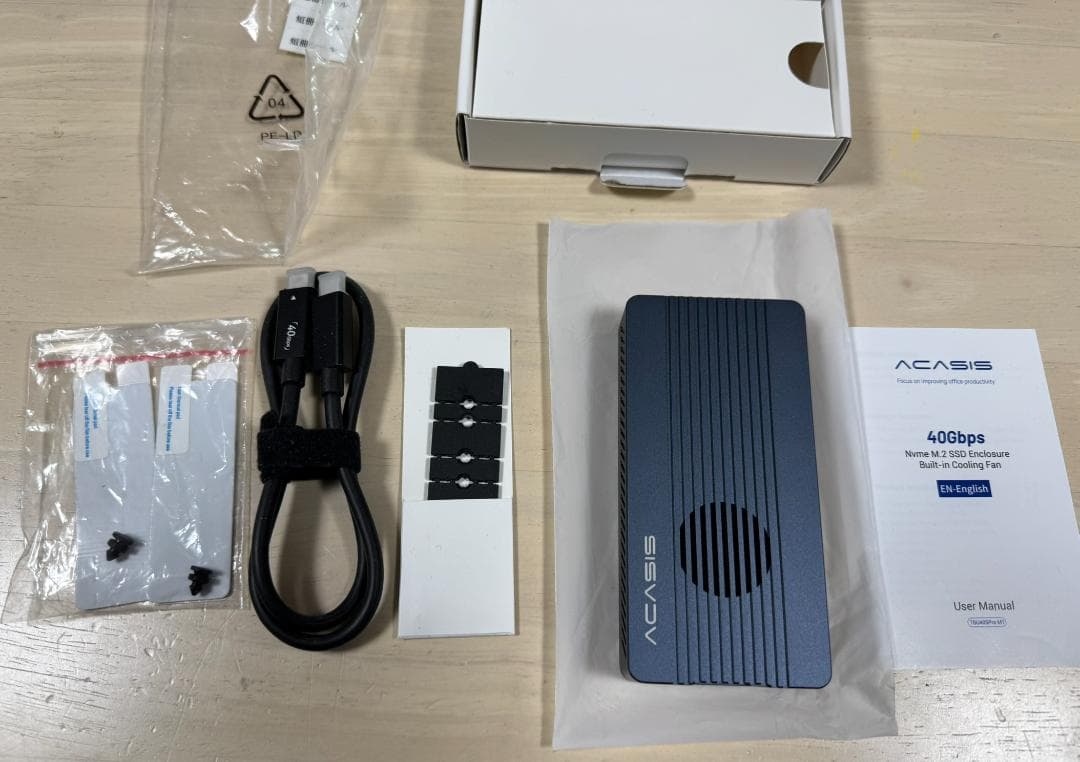 美品SSD外付けケースACASIS 40GbpsSSD TBU405Pro M1