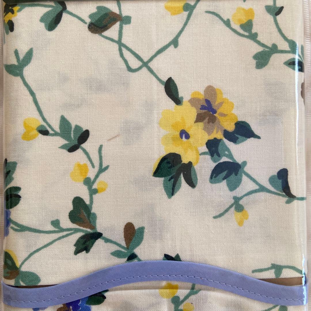 新品　LAURA ASHLEY 花柄ブルー クイックシーツセミダブル&枕カバー