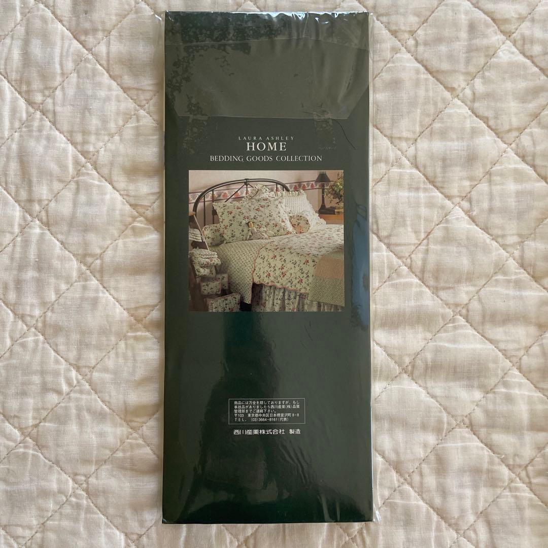 新品　LAURA ASHLEY 花柄ブルー クイックシーツセミダブル&枕カバー