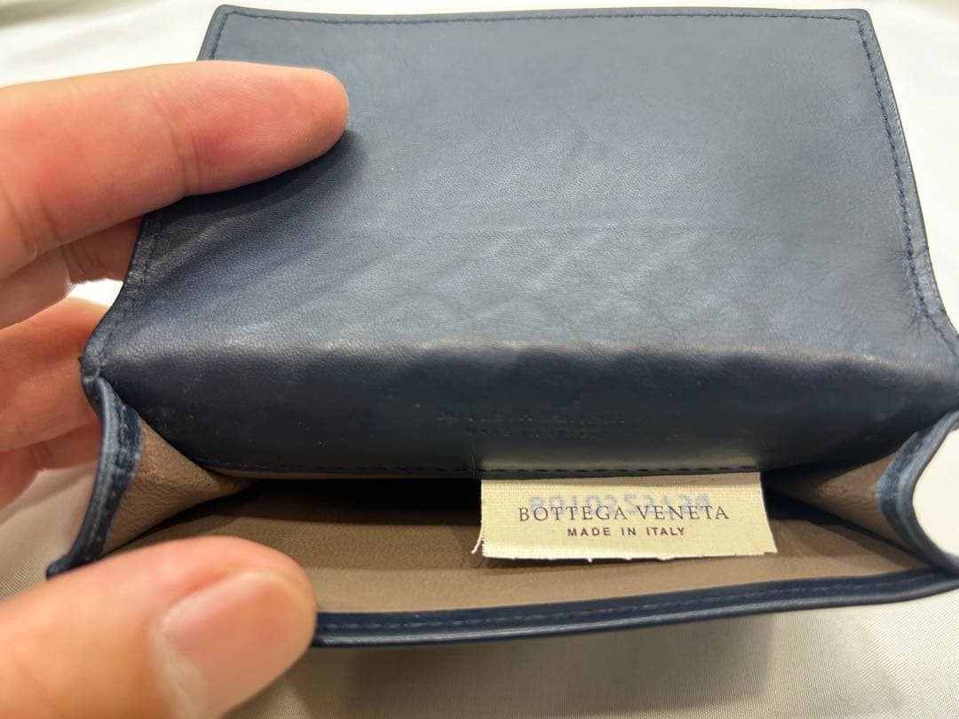 【BOTTEGA VENETA】編み込みレザー名刺入れ