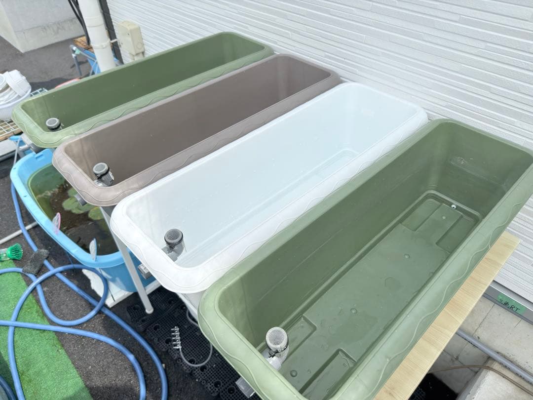 ★お得プランター5個セット★オーバーフローメダカ飼育容器 NVボックス プラ舟