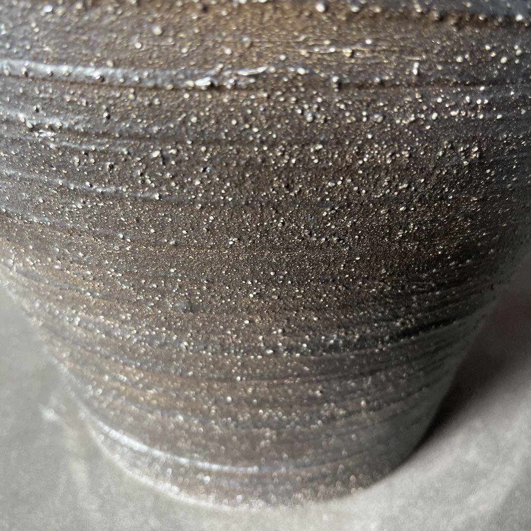 信楽焼傘立て  緑釉壺型 高さ５３cm