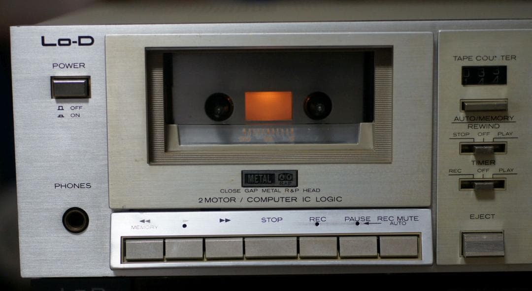 ★☆Lo-D ローディー/ ３ヘッドカセットデッキ D-80s 動作品☆★