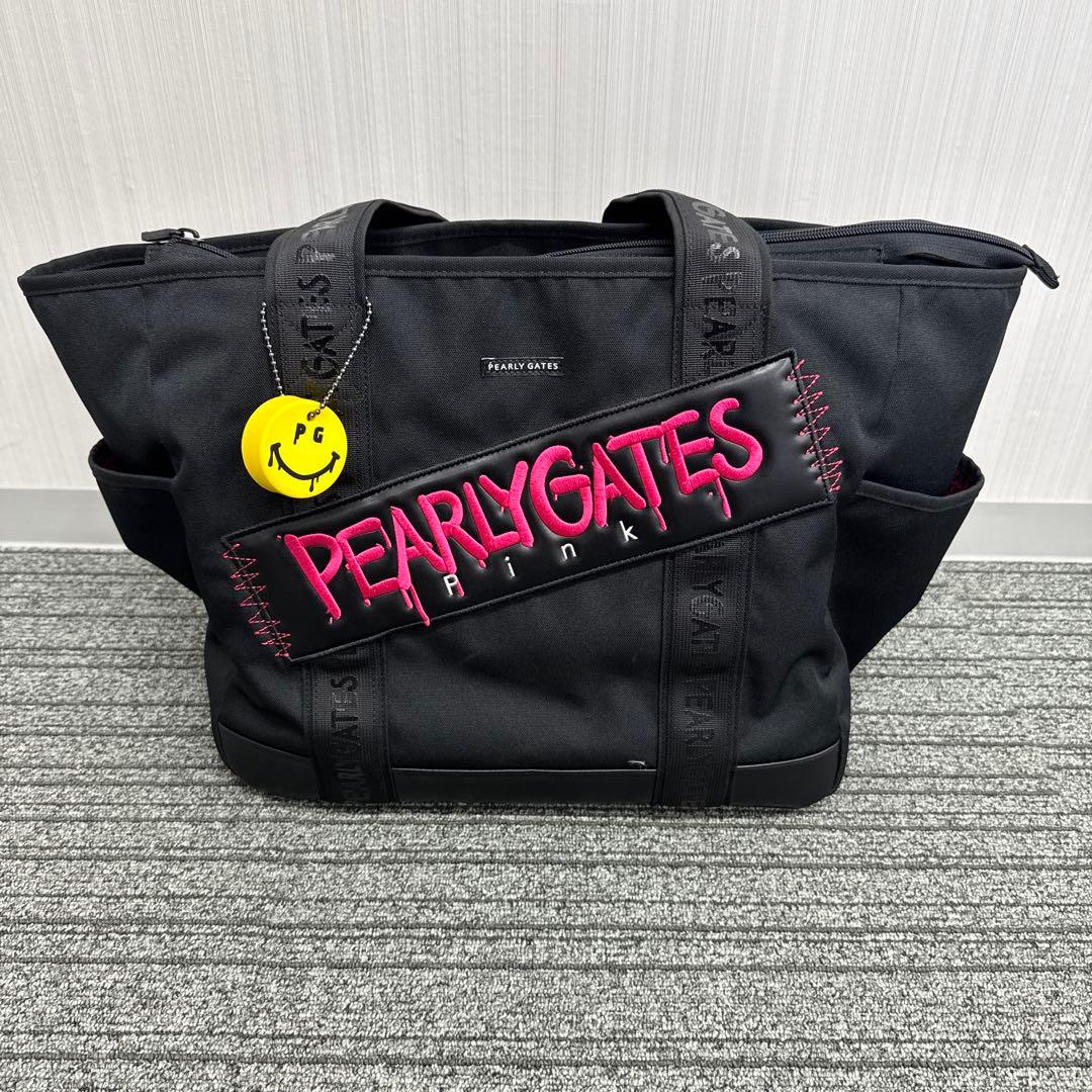 パーリーゲイツ　キャディバッグ 12点セット　ブラック×ピンク