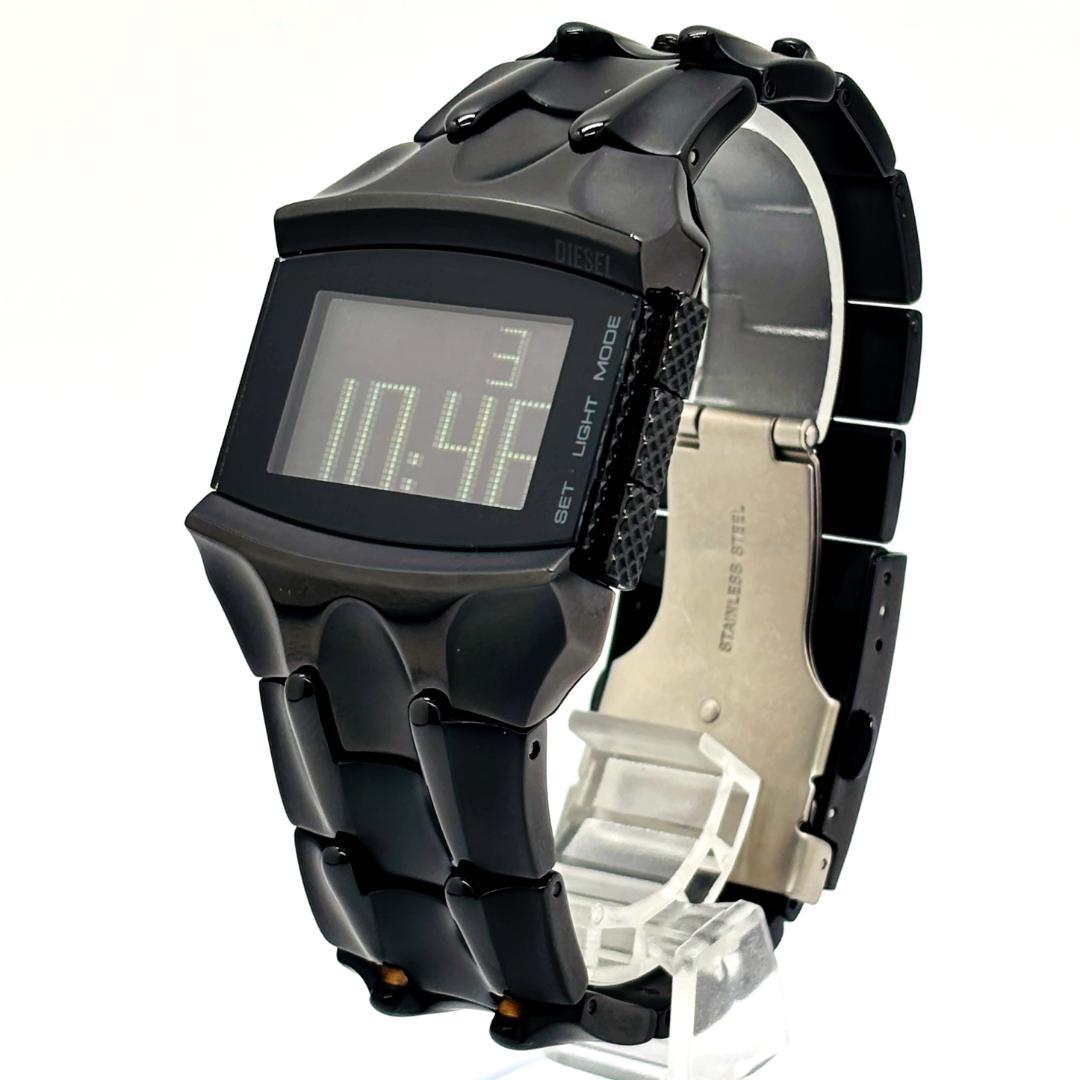 【入手困難】ディーゼル DZ2156 腕時計 ブラック 電波時計 【1-D-①】