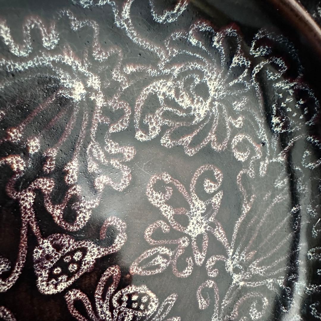 希少 吉州窯 花紋 皿 飾皿 鉢 碗 唐物 古陶器 中国古玩 中国美術 骨董品