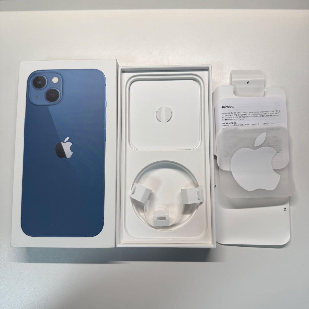 新品未開封iPhone 13 128GB ブルー SIMフリー 純正ケース付き