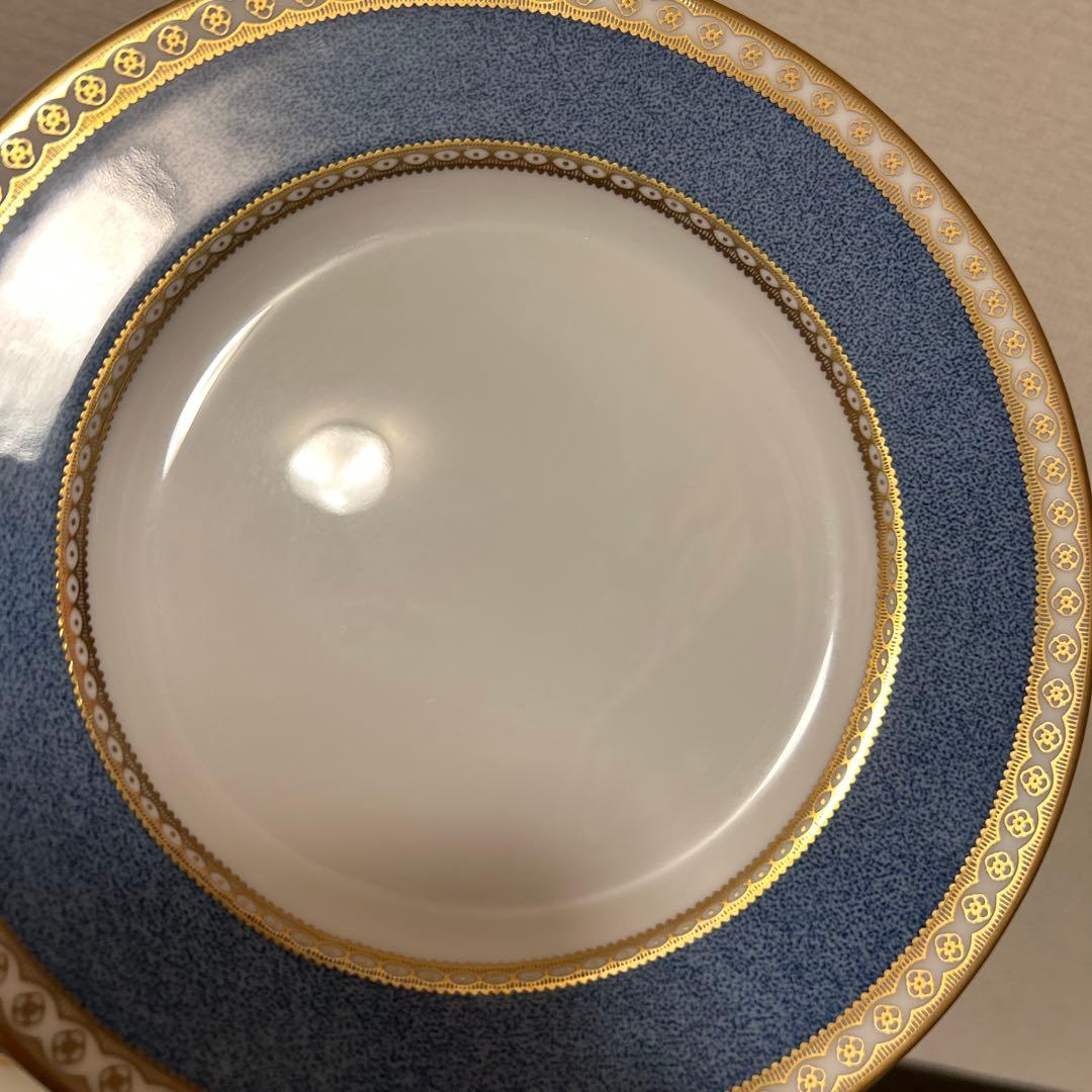 ウェッジウッド　ユーランダー　パウダーブルー　デザートプレート　17.5cm