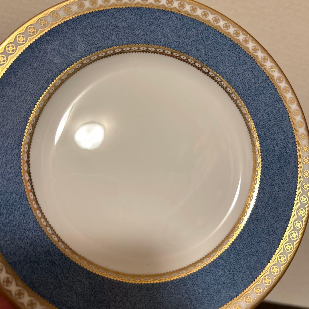 ウェッジウッド　ユーランダー　パウダーブルー　デザートプレート　17.5cm