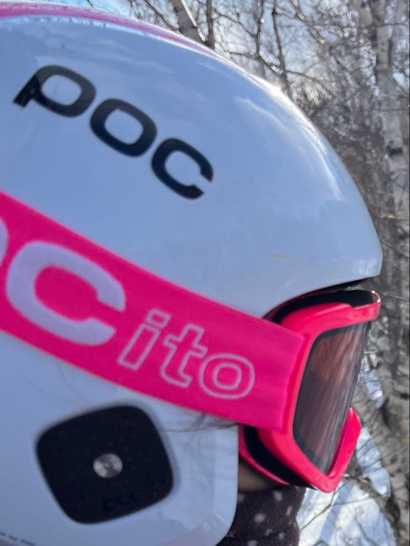 【値下げ】POC スキー・ヘルメットゴーグル ジュニア51cm〜54cm FIS