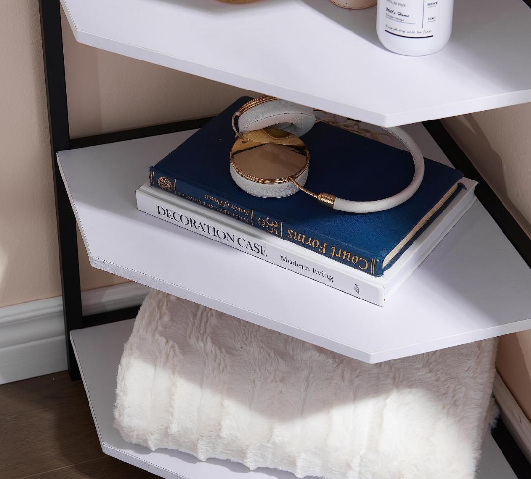 コーナーシェルフ ホワイト オープンシェルフ