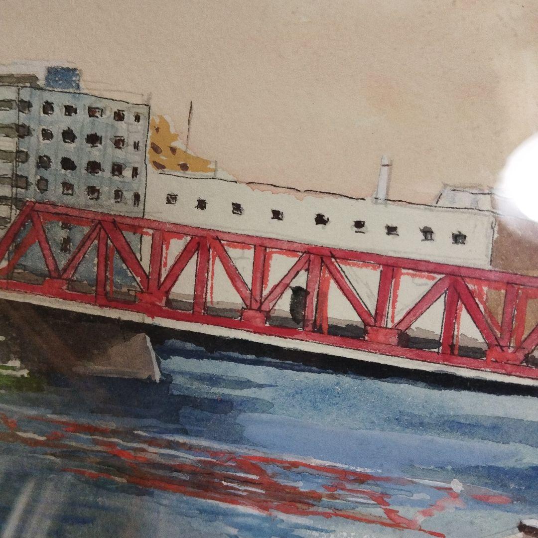 絵画、横浜風景。