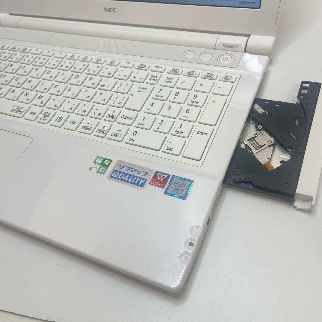 Windowsノート本体 #854 NEC LAVIE NS600/H i7-7500U SSD512GB