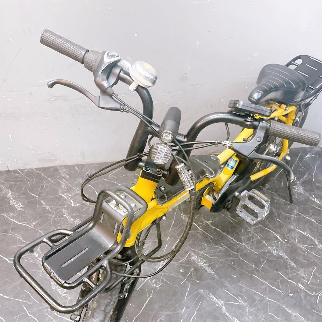 【786】電動自転車 ミニベロ パナソニック INTER3 イエロー系