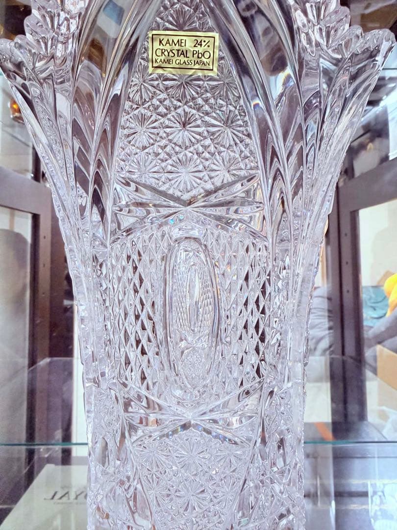 KAMEI クリスタル 24%花瓶 Japan.