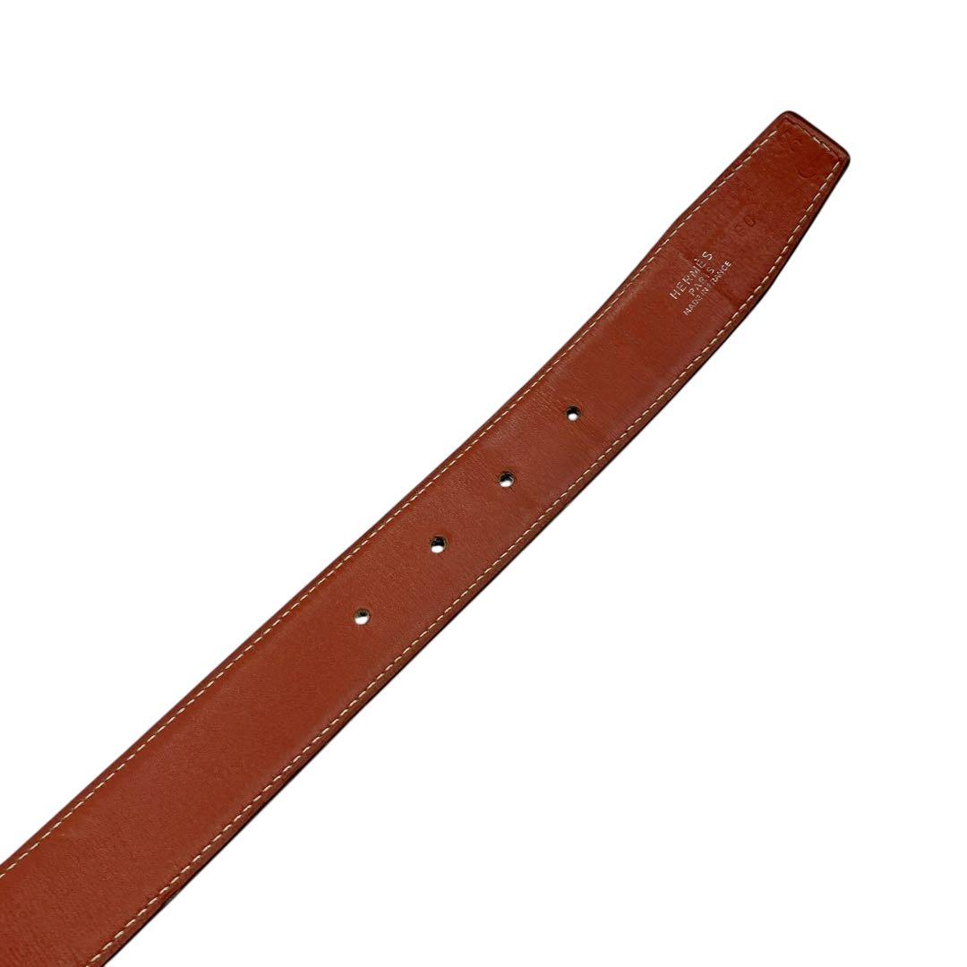 ⭐️良品⭐️ エルメス レザー ベルト 80 ブラウン ブラック