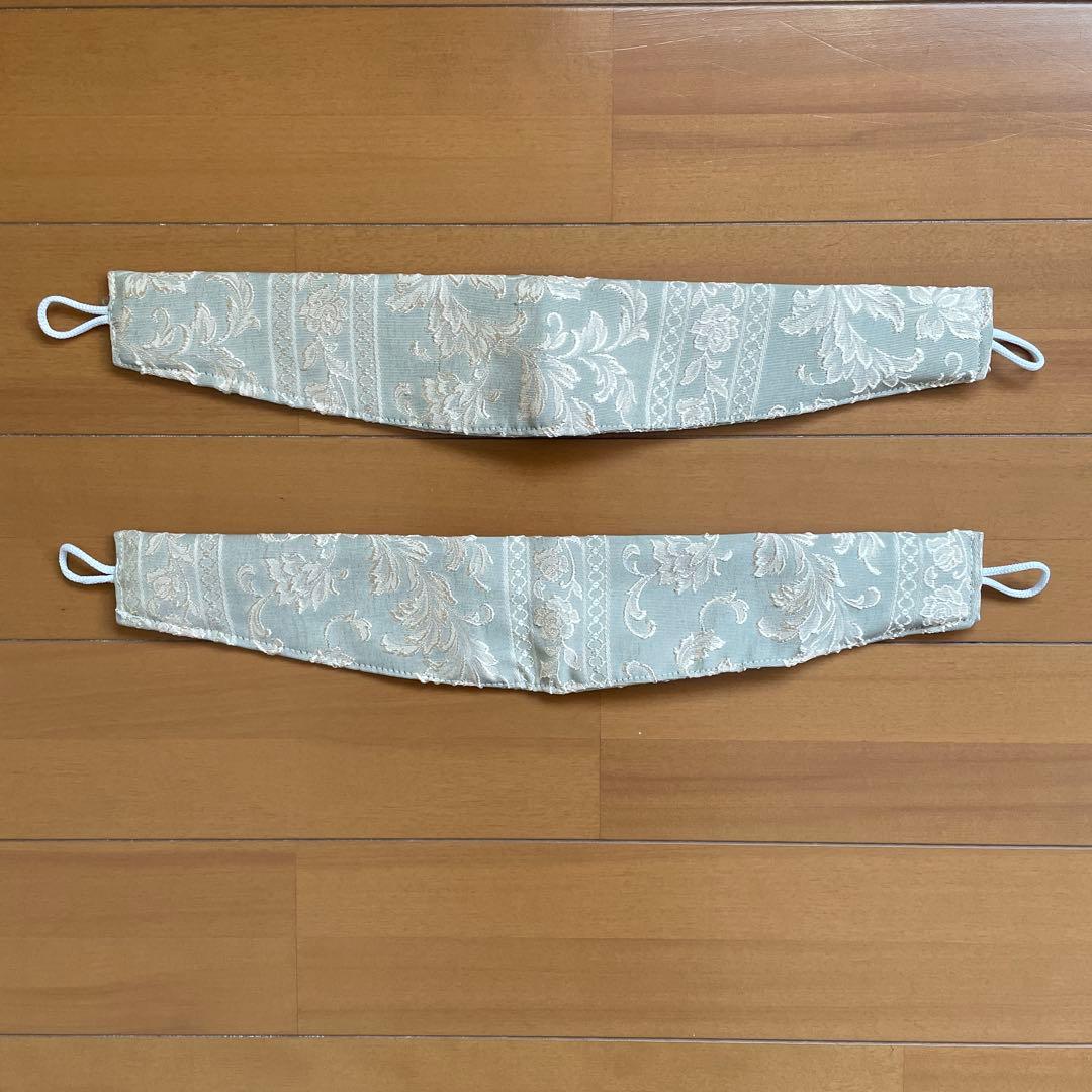 エンボス花柄グレー系ドレープカーテン150x100cm 2セット