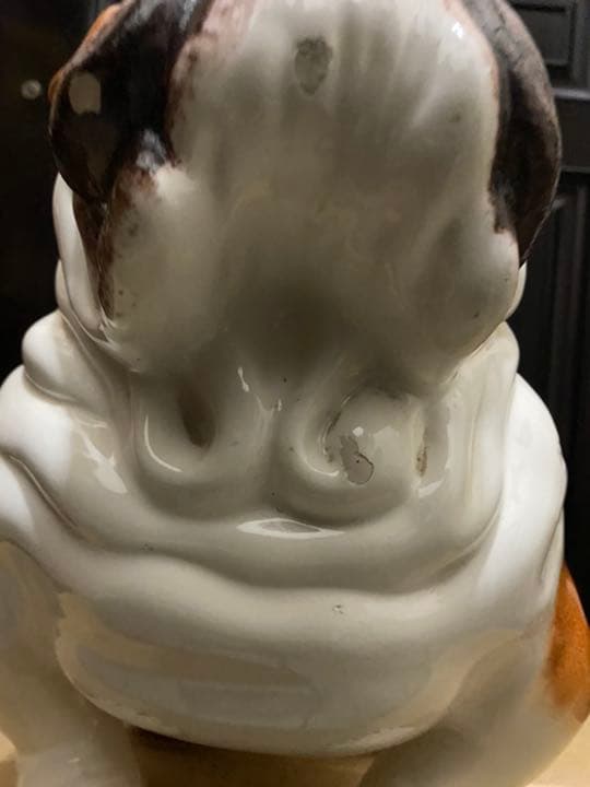 イタリア製　陶器　置物　ブルドッグ？　犬