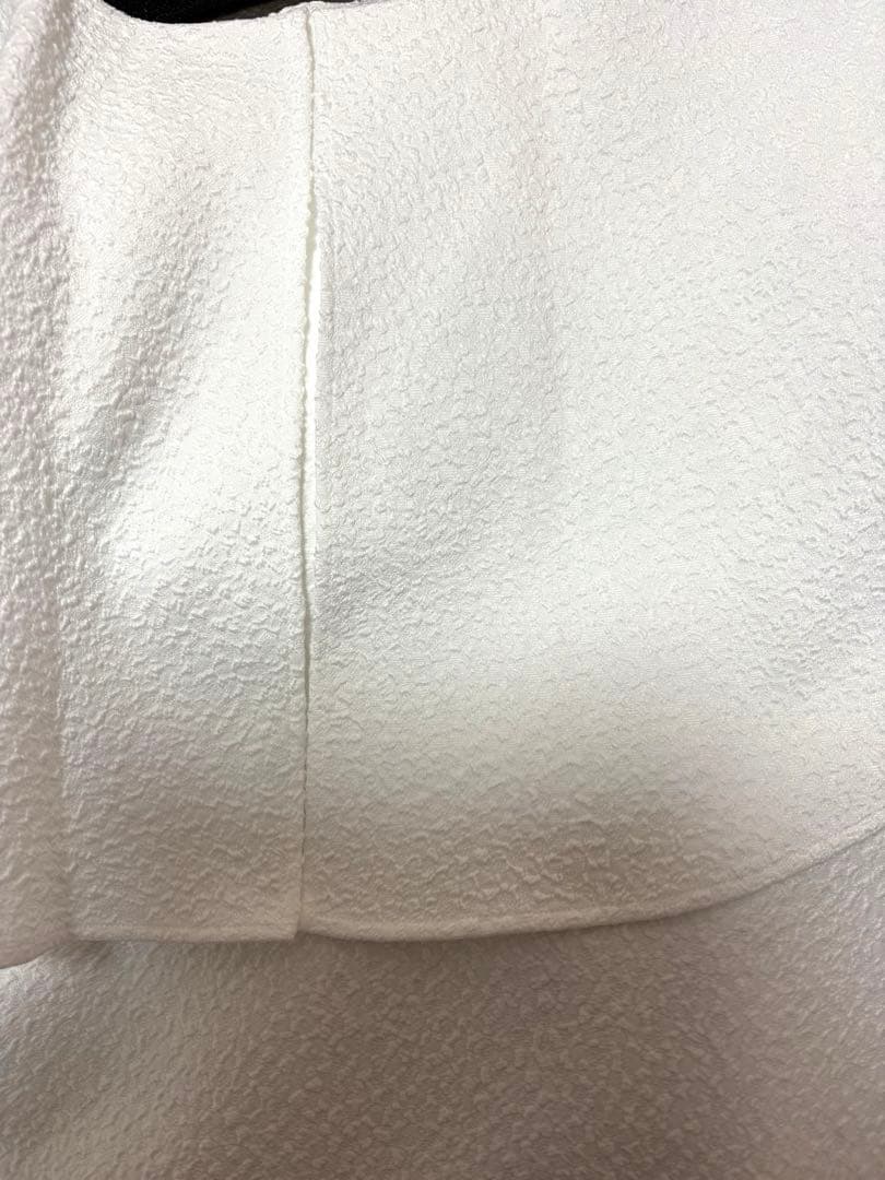 ohga オーガ　フリル襟　ブラウス　美品　ホワイト