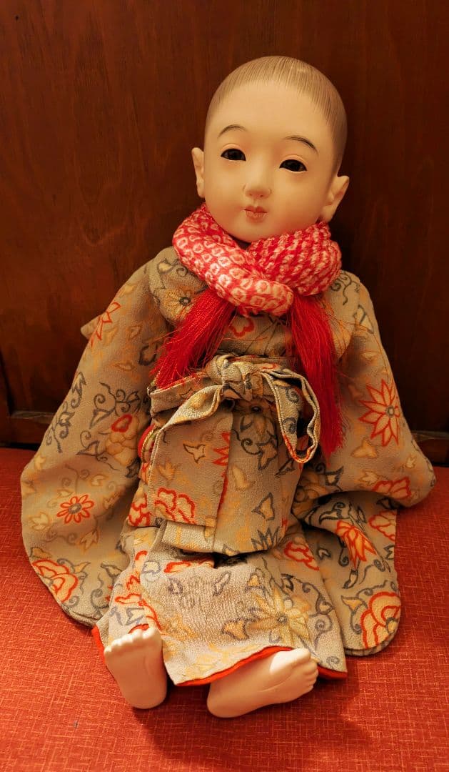 J*！様 昭和初期　12号 市松人形　在銘　ビスクドール　日本玩具人形類統制協会