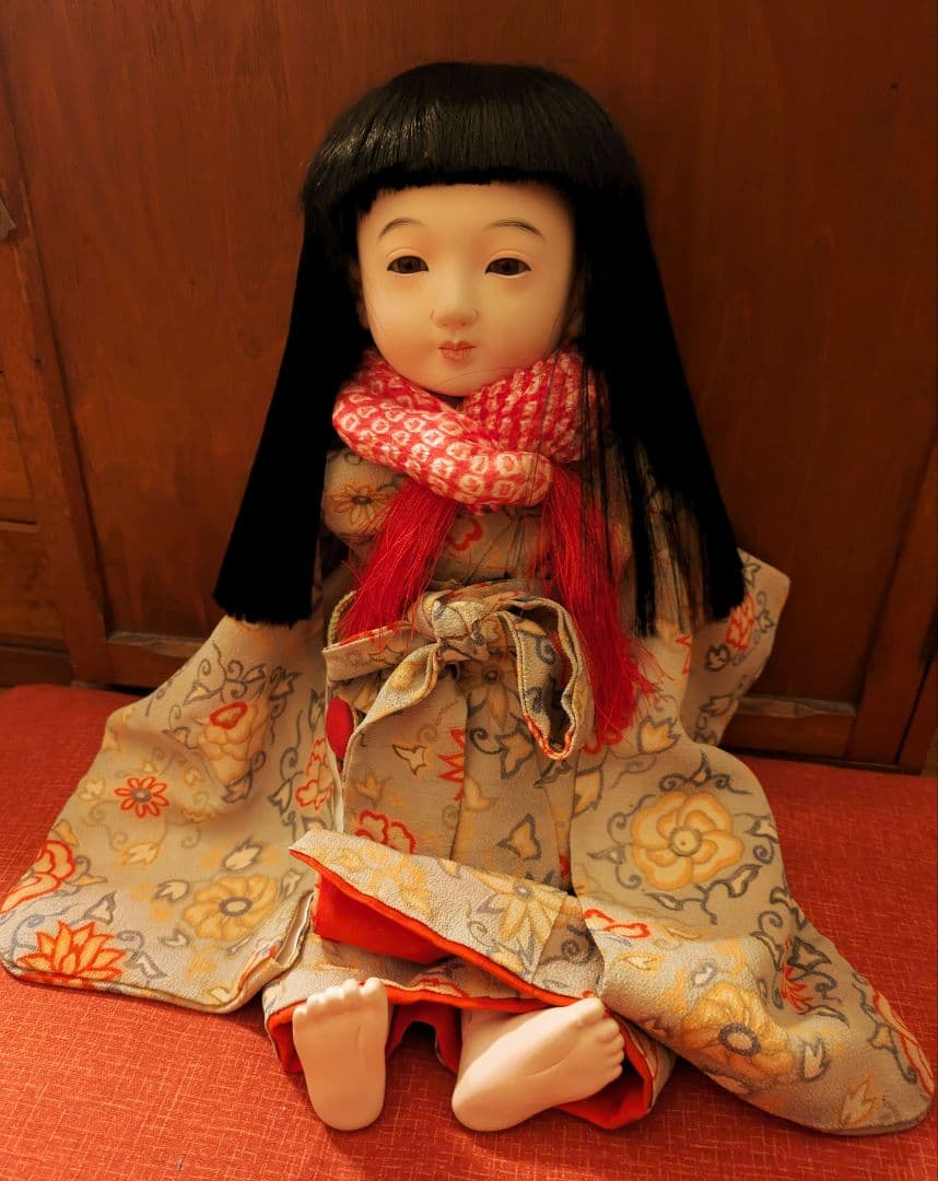 J*！様 昭和初期　12号 市松人形　在銘　ビスクドール　日本玩具人形類統制協会