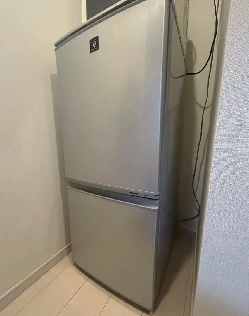 【送料込】11/14〜発送 シャープ 2ドア冷蔵庫 SJ-PD14W-S