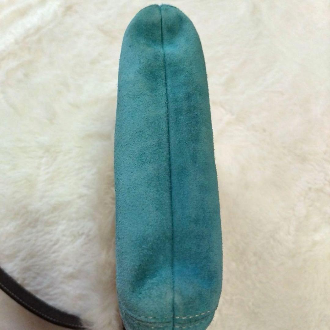 COACH シグネチャー キャンバス ファー付きショルダーバッグ