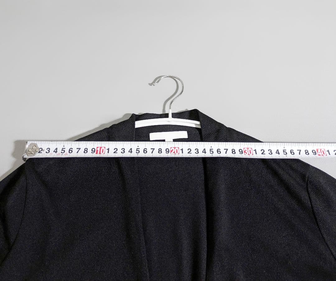 自由区／25SS 洗える UVカット ファンクショナルカーディガン ブラック 黒