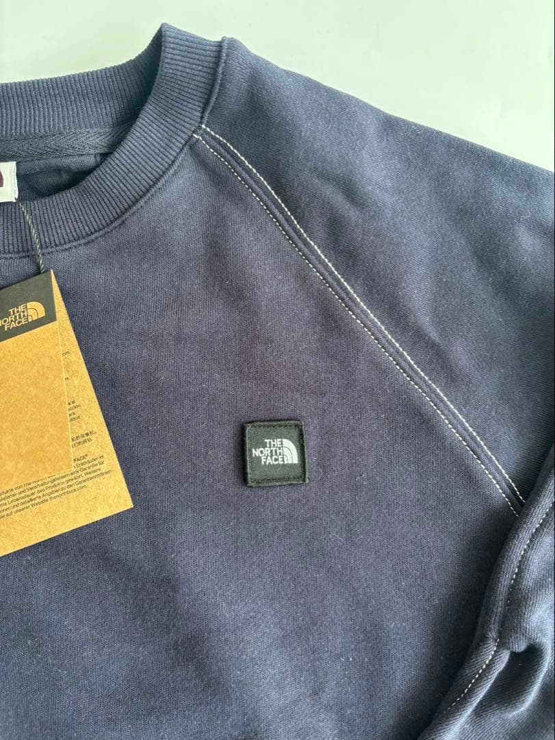 【Lサイズ】ザ・ノースフェイス ネイビー 新品タグ付き ステッチスウェットシャツ