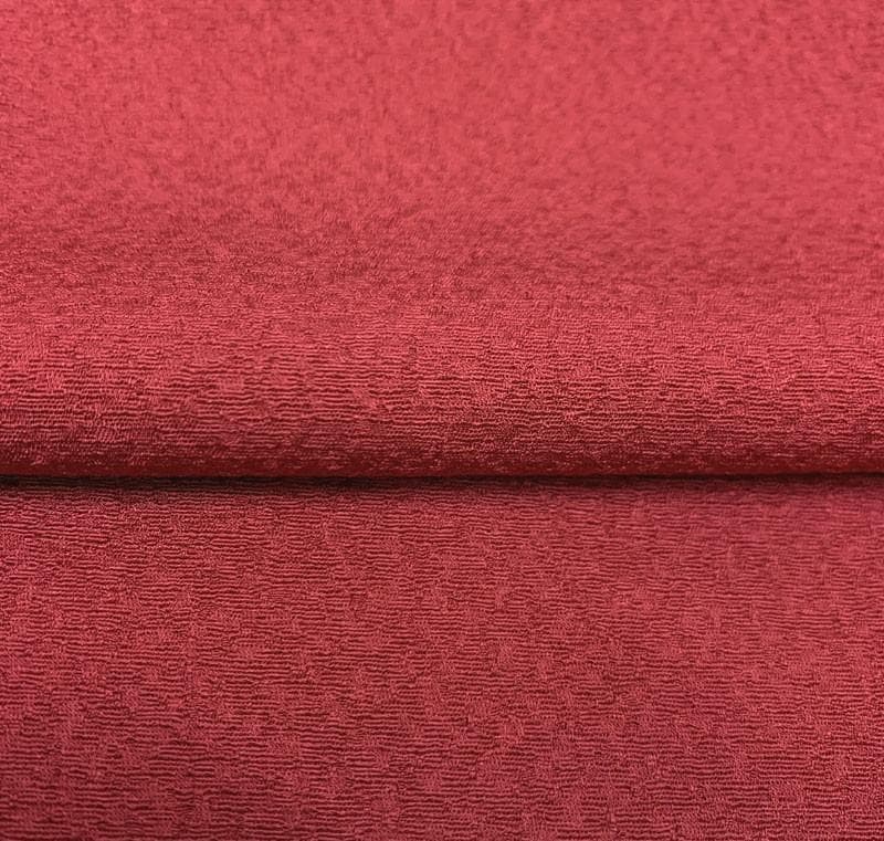 601z33〇斉藤三才 色無地振袖 赤系 シンプル モダン〇美品 成人式 結婚式