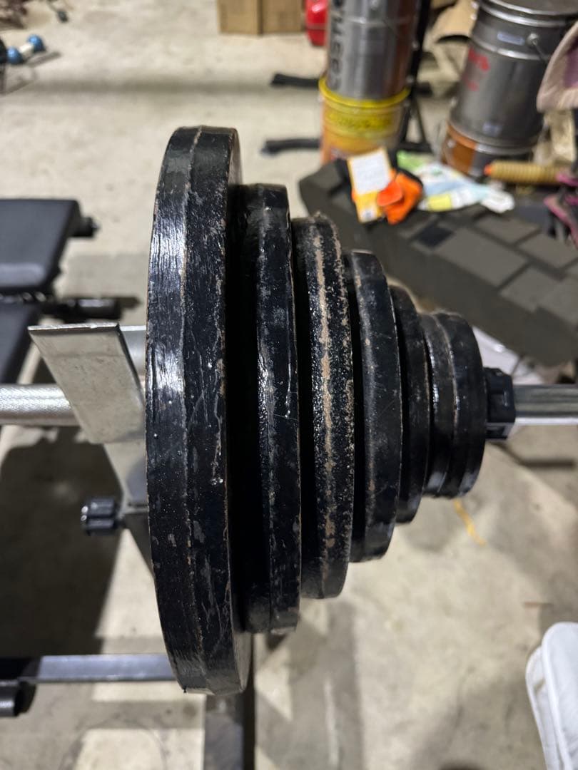 ベンチプレス バーベル付き 鉄製ウェイト　95kg