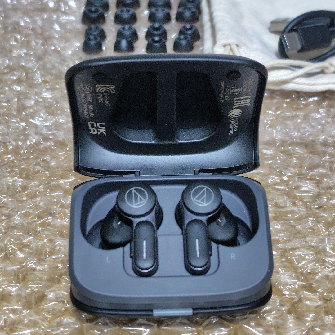 【美品】オーディオテクニカ ワイヤレスイヤホン ATH-TWX7 付属品多数