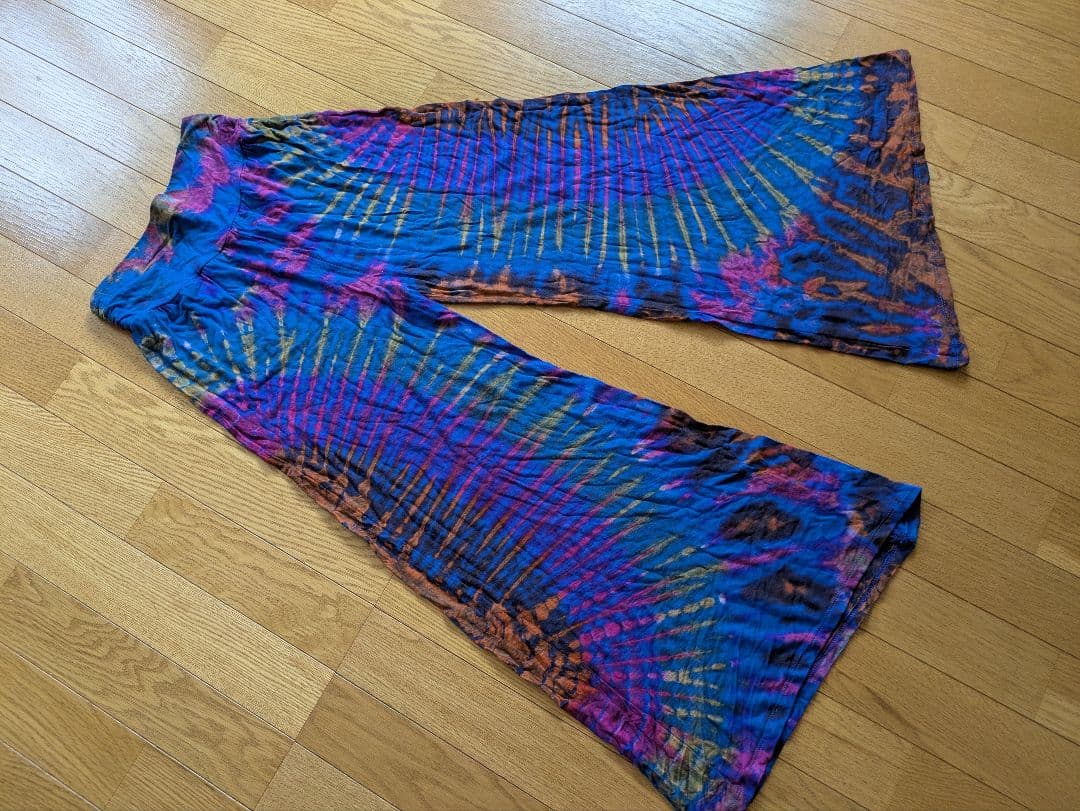 さくら『サマーセール』アジアンエスニック☆タイダイ染　ガウチョパンツ　03