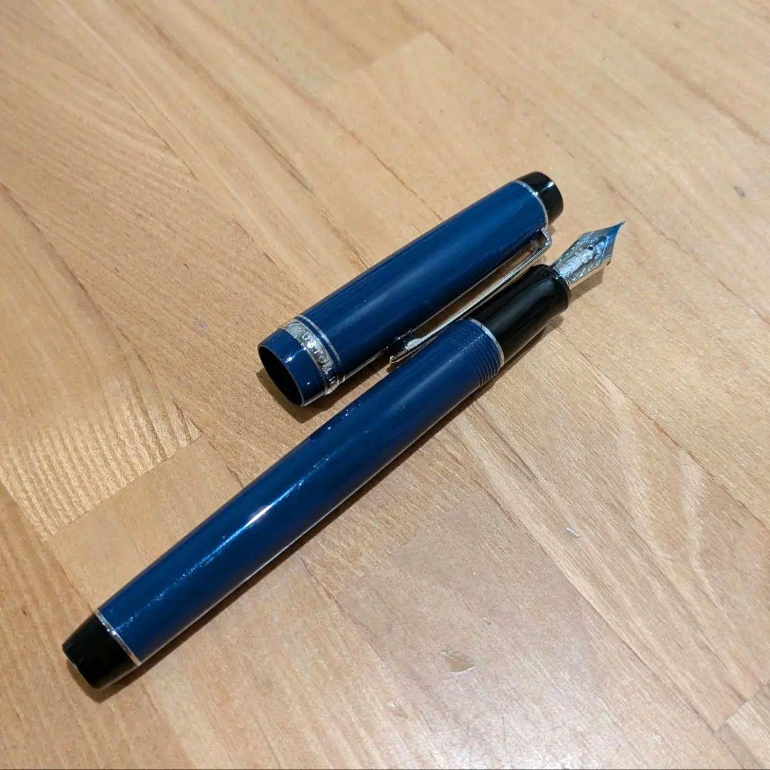 PILOT　万年筆　カスタムヘリテイジ91 F　細字　ダークブルー