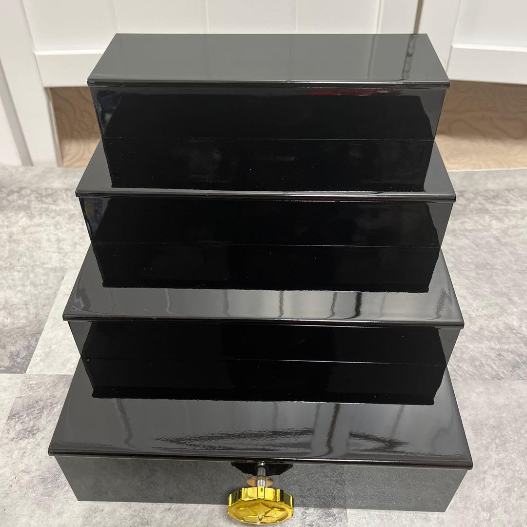 ちりめん細工 お手玉 雛人形 4段 オルゴール付き