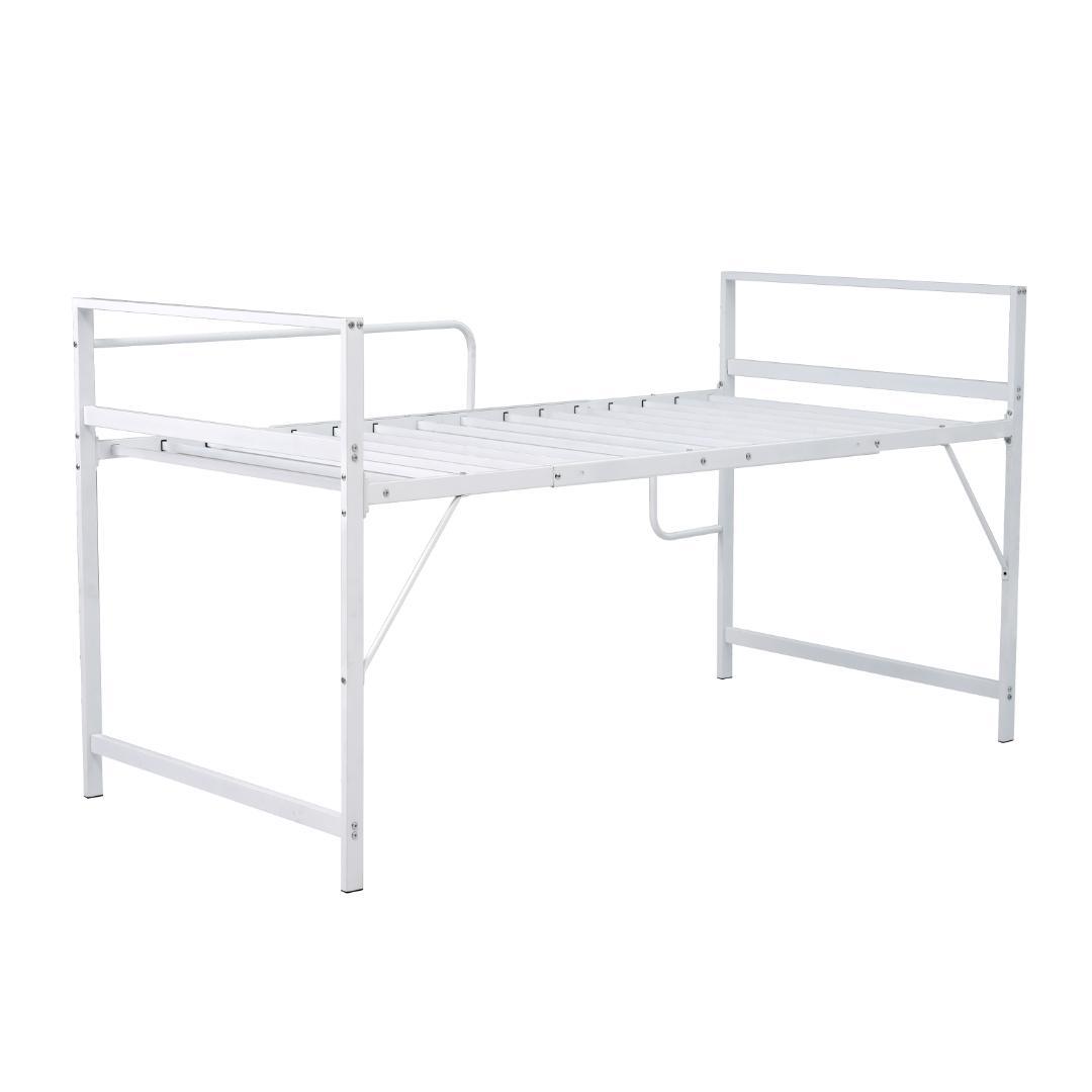 ロフトベッド　シングルサイズ　ロータイプ　北欧風　一人暮らしに最適　WHITE